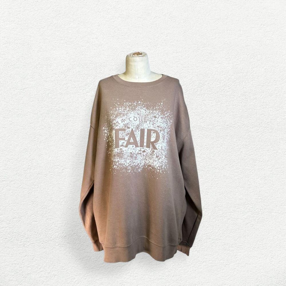 LA County Fair Sweatshirt in Brown